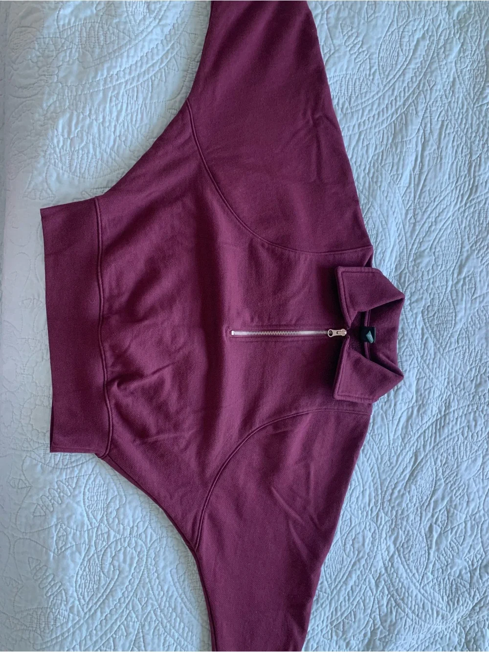 wild fable Burgundy Half-Zip Pullover Sweatshirt - Picture 9 of 9